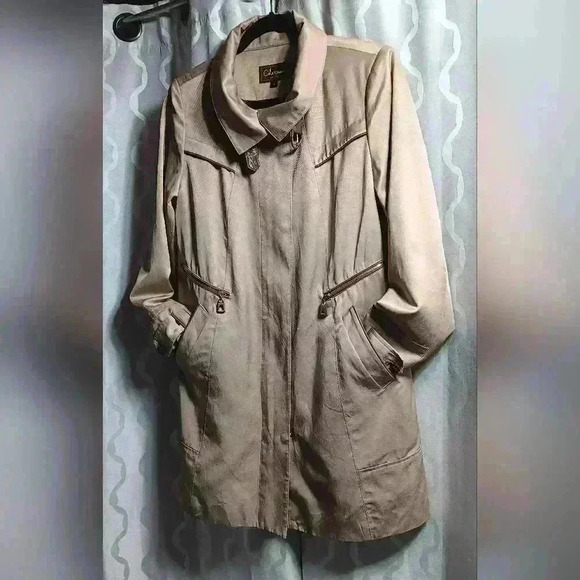Cole Haan Trench Coat. Ladies Size 6 - Picture 3 of 11